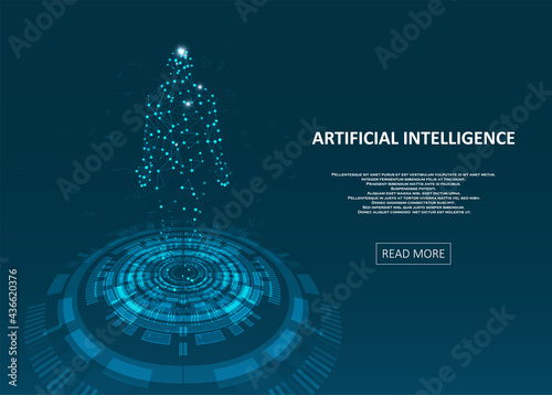 Artificial Intelligence illustration.