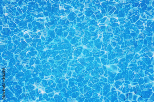 Swimming pool surface with light reflection background or texture