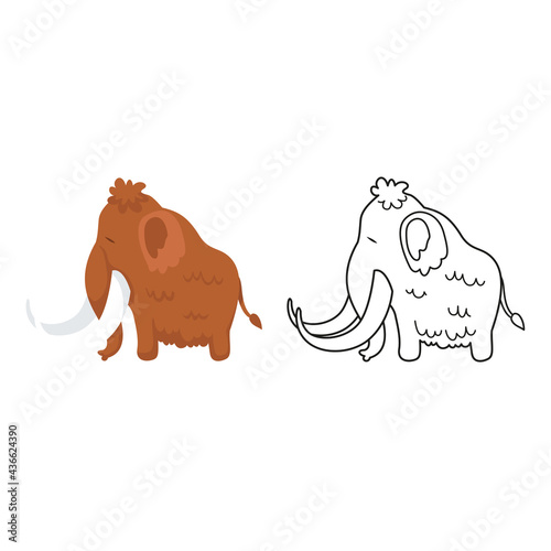 Illustration of educational coloring book vector