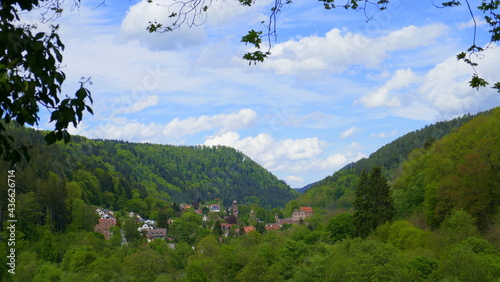 Panoramablick auf das ehemalige Kloster Hirsau