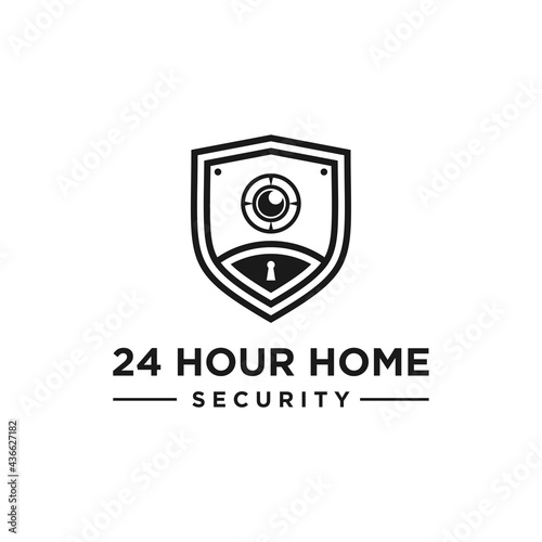 home security graphic vector illustration. good for home security, company, place of business etc. creative simple design
