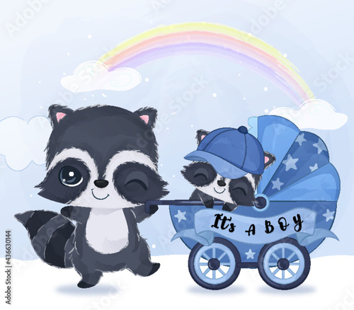 adorable animals illustration for personal project, background, invitation, wallpaper and many more