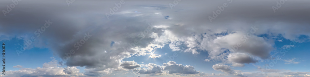 cloudy blue sky hdri panorama 360 degrees angle view with zenith and beautiful clouds for use in 3d graphics as sky dome or edit drone shot cloudy blue sky hdri panorama 360 degrees angle view with zenith and beautiful clouds for use in 3d graphics as sky dome or edit drone shot