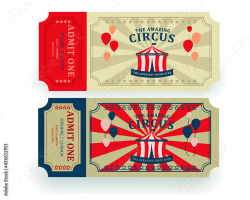 vintage tickets to circus