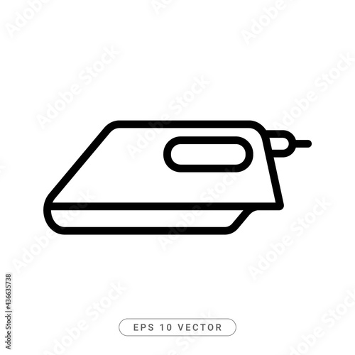 Iron Flat Icon Vector illustration. Credit Crad Icon - EPS 10 Vector