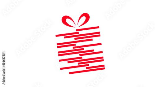 cadeau rouge vecteur