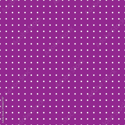 Purple and white Polka Dot seamless pattern. Vector background.