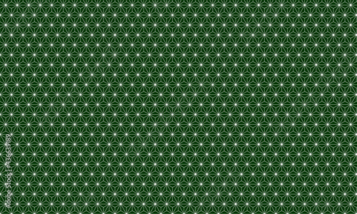 Japanese traditional pattern hemp-leaf green