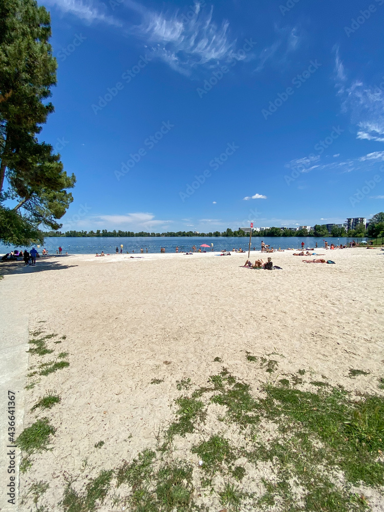 Plage du lac à Bordeaux, Gironde