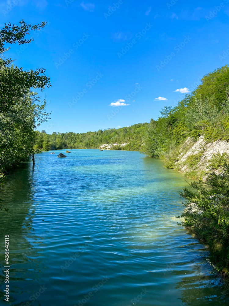 Lac du parc de l'Ermitage Sainte-Catherine à Lormont, Gironde