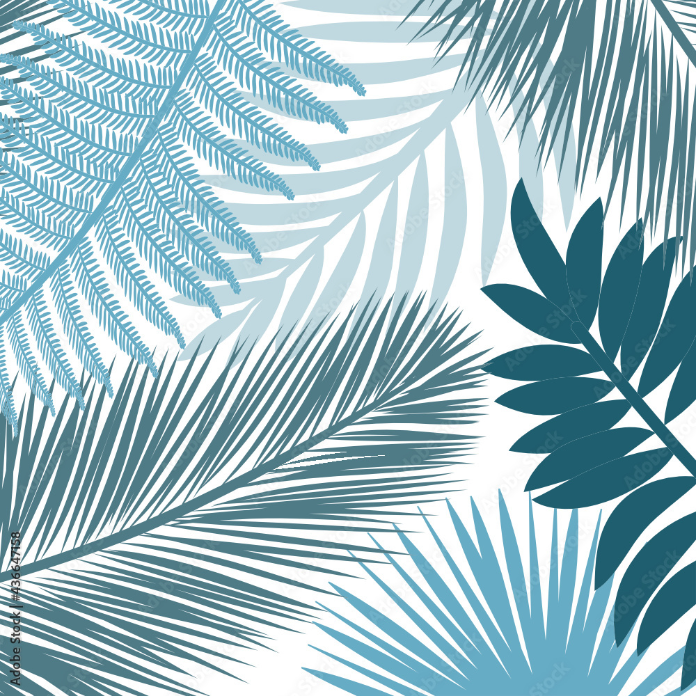palm leaves background