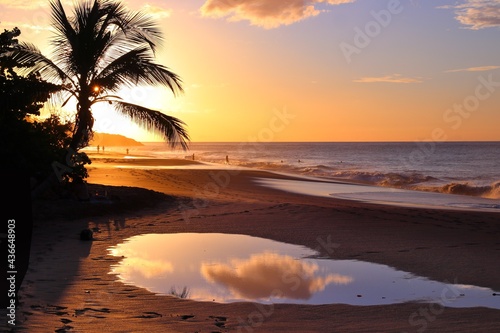 Beach sunset in Guadeloupe