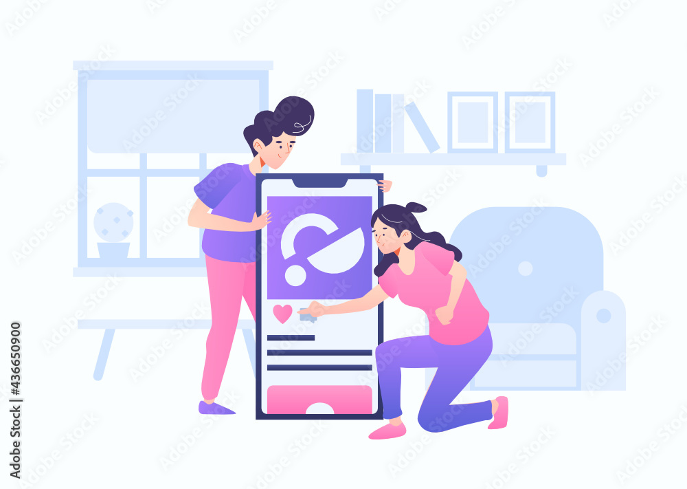 Like Button Vector Illustration Like Button Vector Illustration