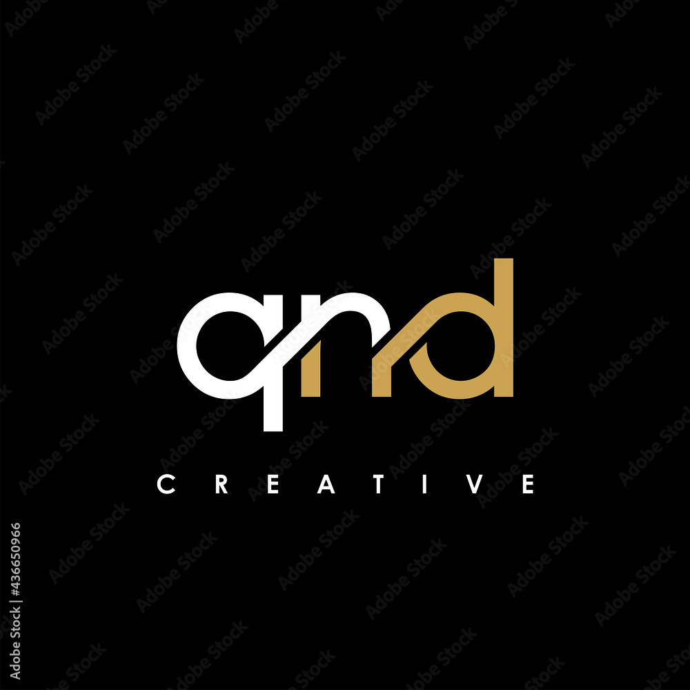QND Letter Initial Logo Design Template Vector Illustration QND Letter Initial Logo Design Template Vector Illustration