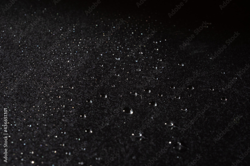 drops on black paper