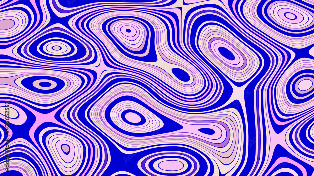Organic monochrome blue and pink background. Wavy organic ornament, pattern. Organic monochrome blue and pink background. Wavy organic ornament, pattern.