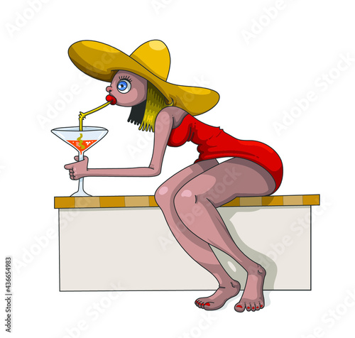 Boire un cocktail en terrasse