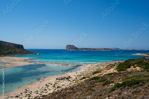 A panoramic view of Balos beach