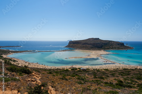 A panoramic view of Balos beach 2