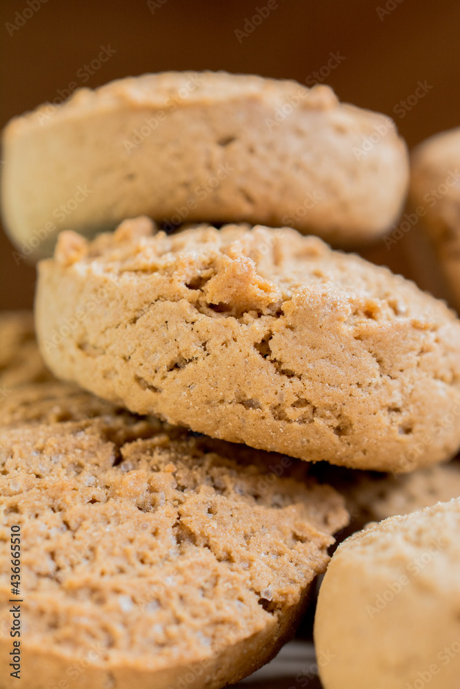 Delicious cookies biscuits close-up on the table Delicious cookies biscuits close-up on the table