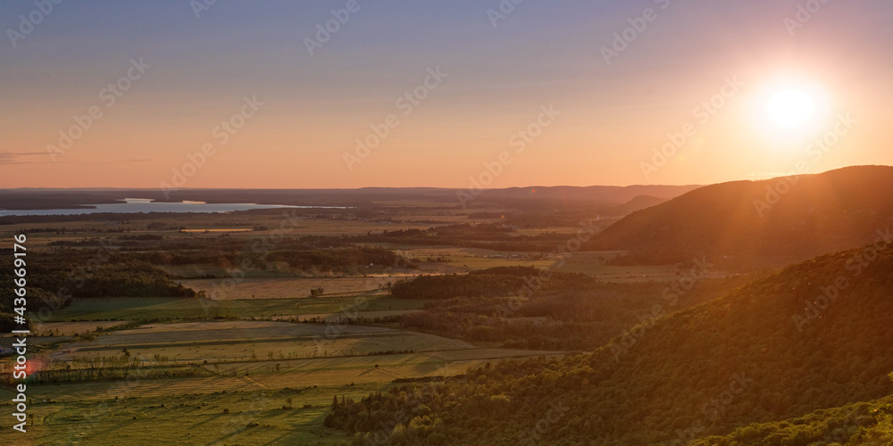 Sunset in hills and valleys of Gatineau Sunset in hills and valleys of Gatineau