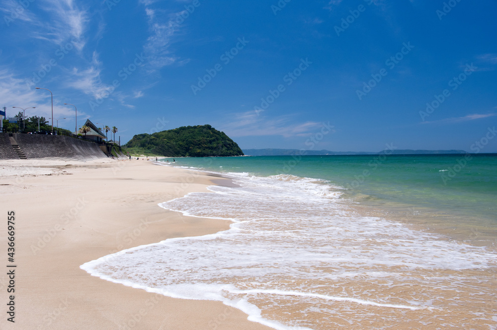Obraz premium 糸島半島の海岸の景色