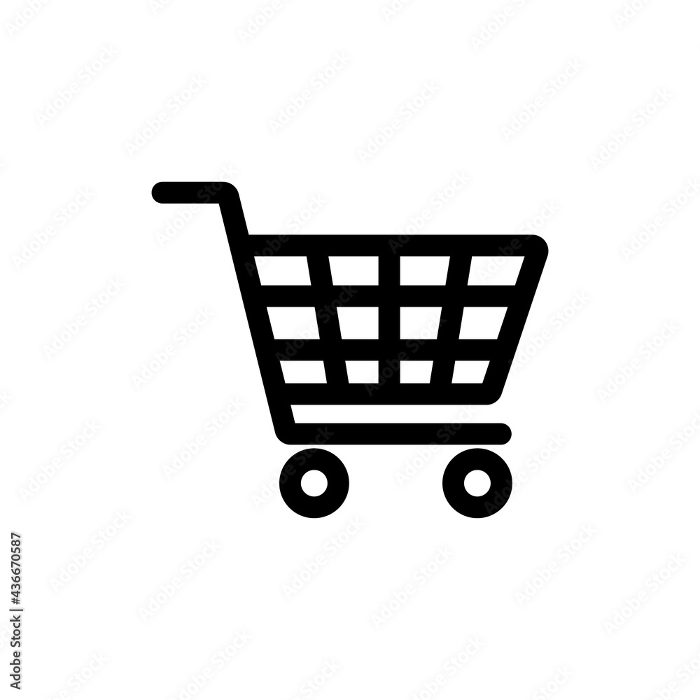 Shop cart icon symbol simple design Shop cart icon symbol simple design