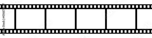 Film strip icon black and white.