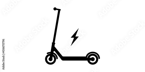 Electro scooter icon symbol simple design