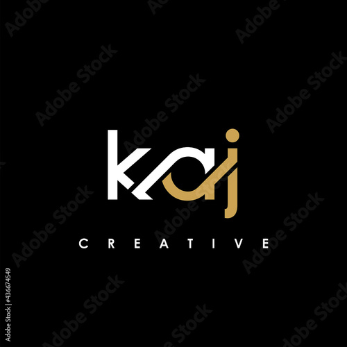 KAJ Letter Initial Logo Design Template Vector Illustration photo