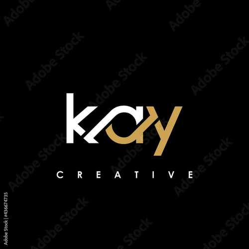 KAY Letter Initial Logo Design Template Vector Illustration photo