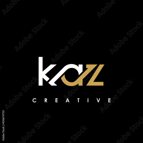 KAZ Letter Initial Logo Design Template Vector Illustration