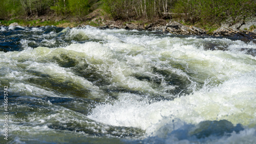 Wild rivers of Scandinavian wilderness