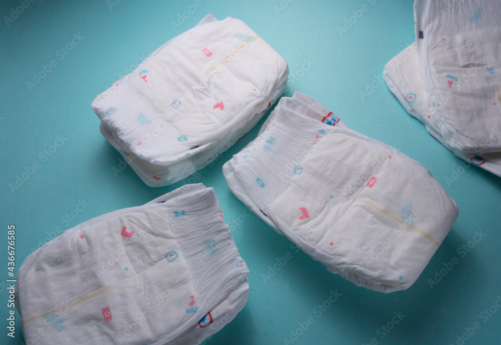Closes up of Baby Diapers Closes up of Baby Diapers