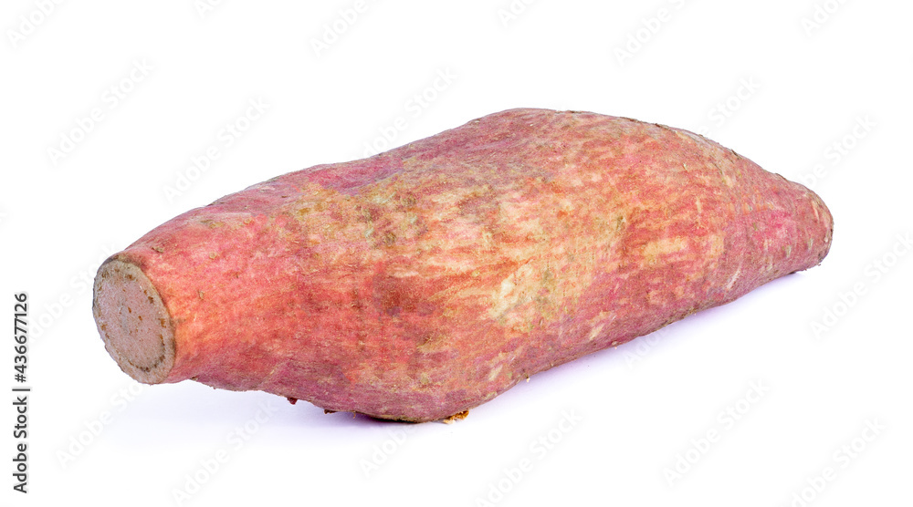 Sweet potato isolated on white background