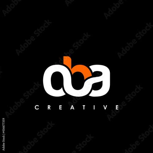 OBA Letter Initial Logo Design Template Vector Illustration photo