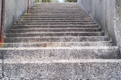Close up of concrete steps