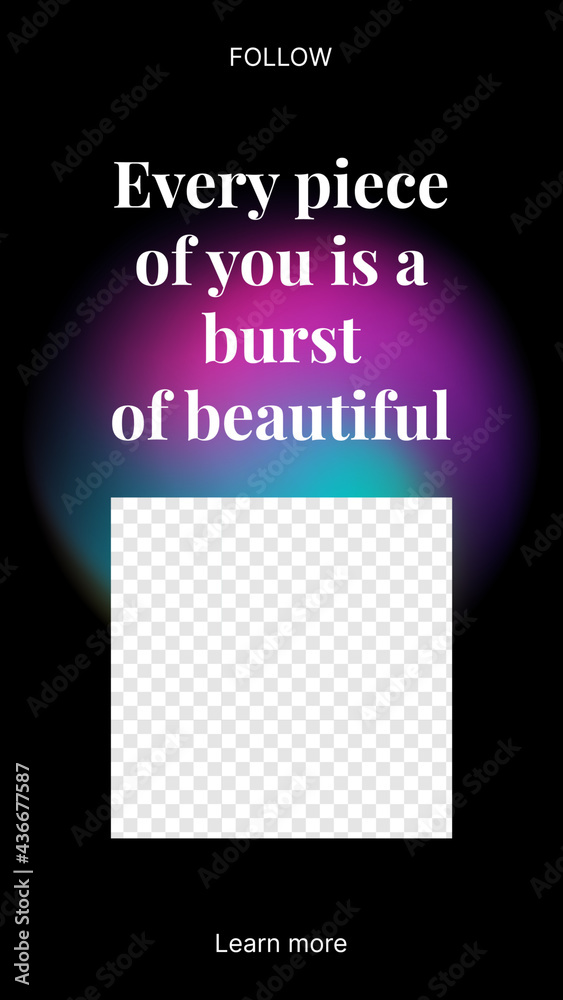 Abstract Dark Banner With Transparent Background. Post Template for Social Media Stories and Ad. Vector illustration Abstract Dark Banner With Transparent Background. Post Template for Social Media Stories and Ad. Vector illustration