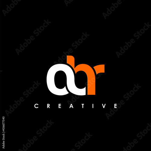 OBR Letter Initial Logo Design Template Vector Illustration