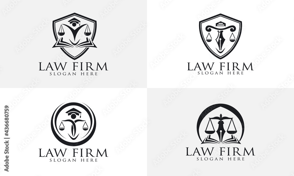 Law firm logo design, Lawyer logo 