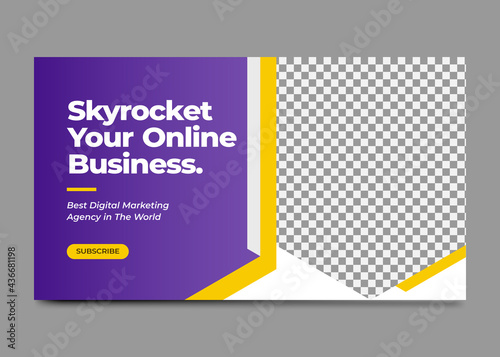 Thumbnail design for any videos. Editable video thumbnail and web banner design. Video cover photo for social media videos. Youtube thumbnail for live workshop business template.
 
