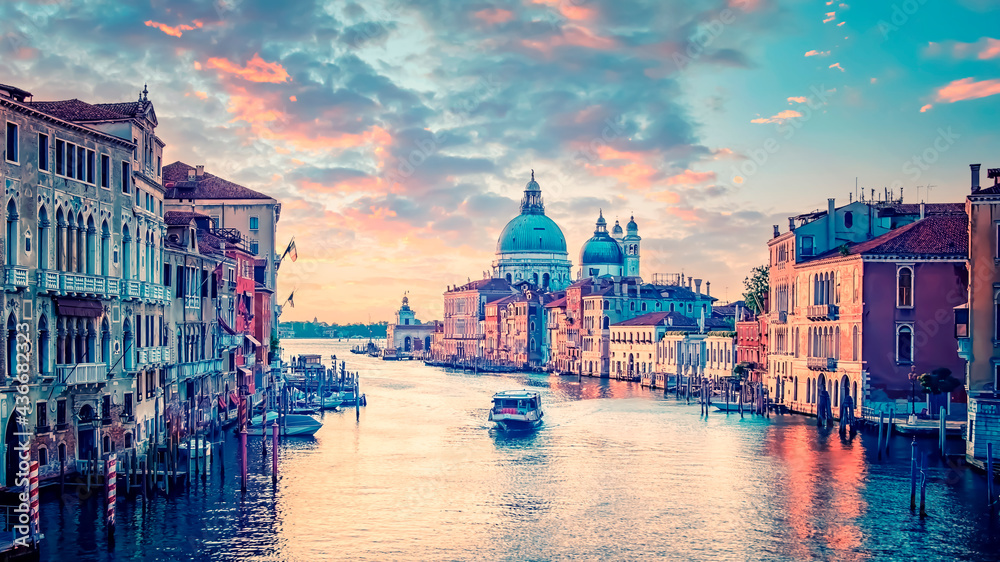 The city of Venice in the morning, Italy