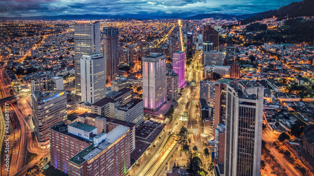 Obraz premium Panorámica de Bogotá