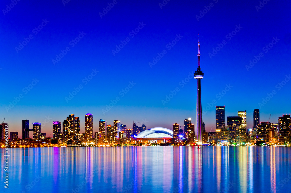 Toronto Skyline at Night, Canada