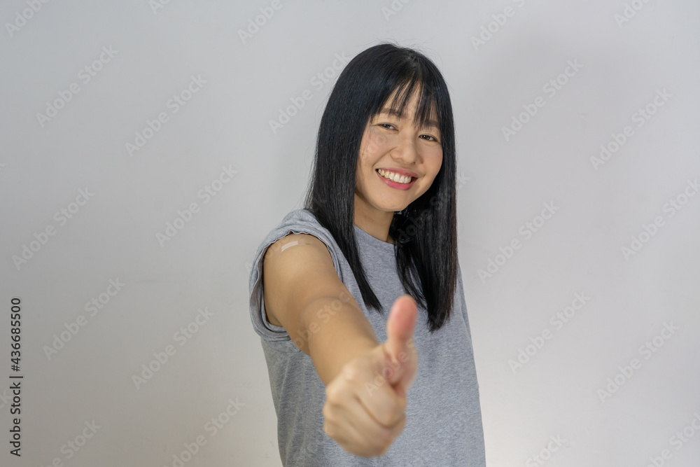 Women after being vaccinated