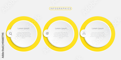 Presentation business infographic template with icons