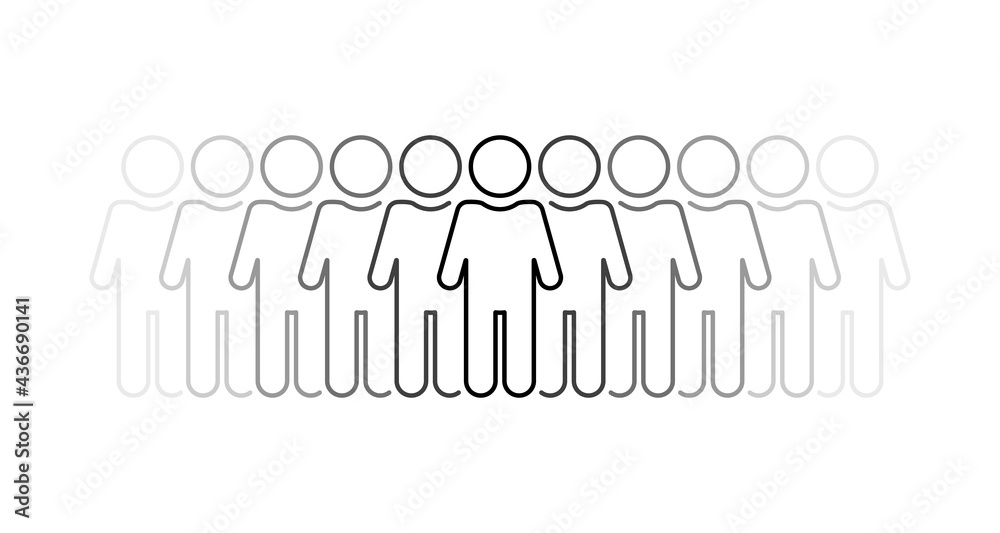 group of people with leader in the middle group of people with leader in the middle