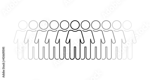 group of people with leader in the middle