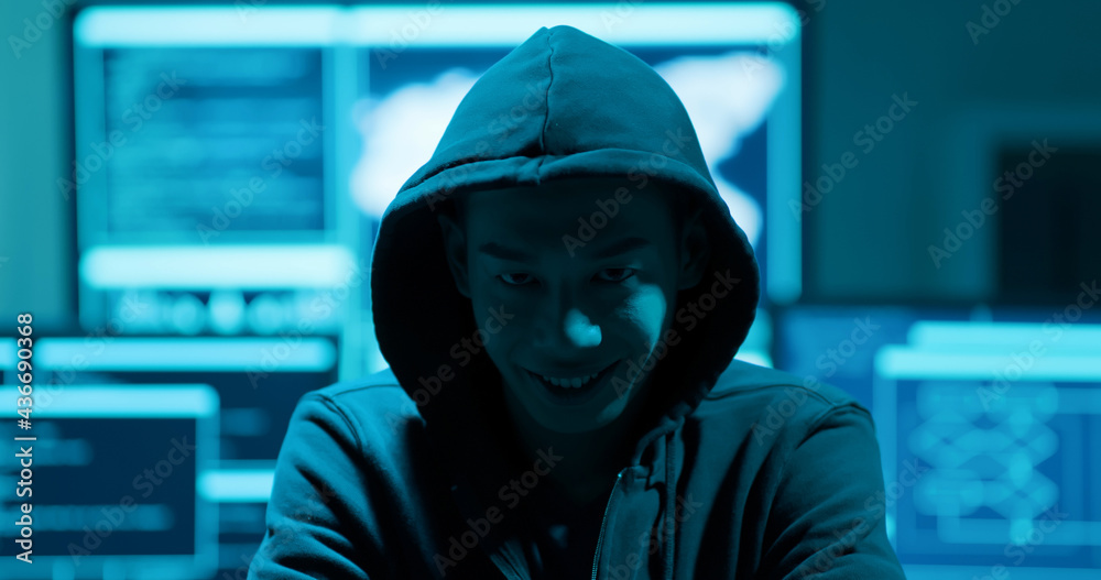 Asian male hacker Asian male hacker
