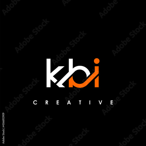 KBI Letter Initial Logo Design Template Vector Illustration photo